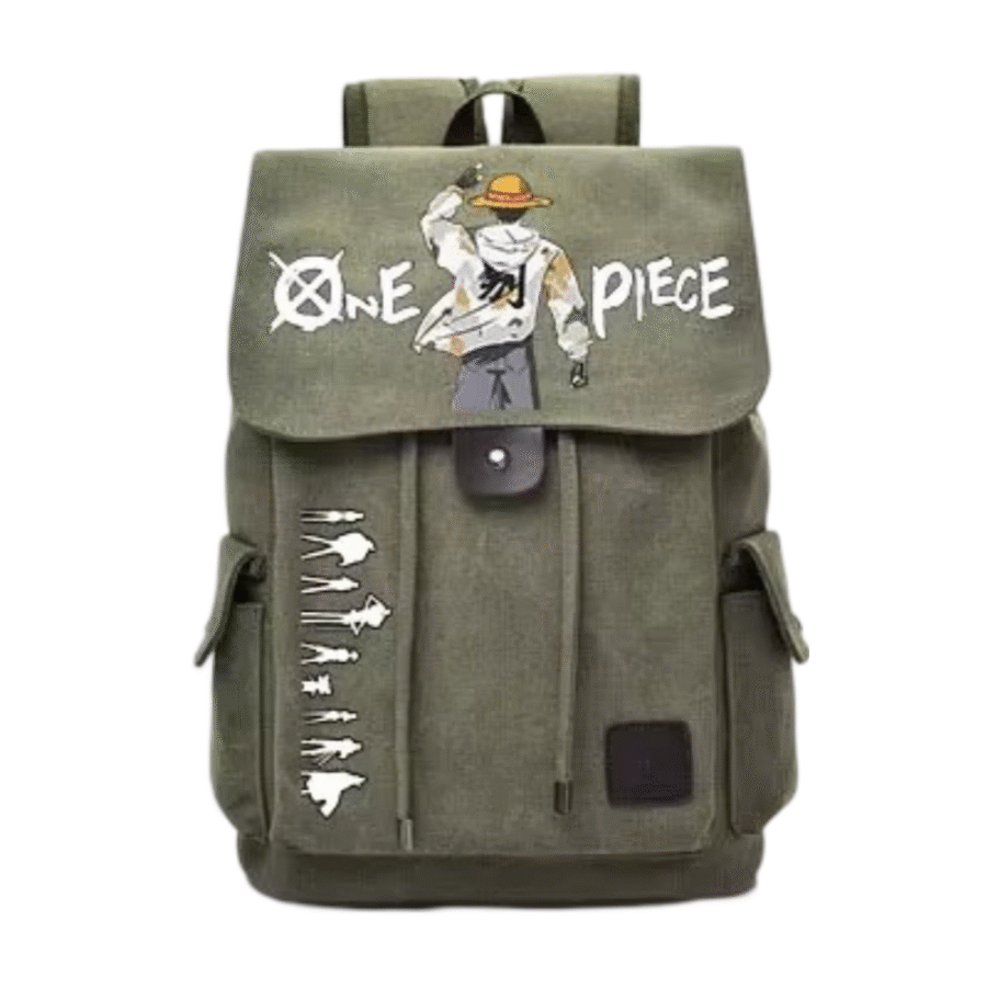 Anime One Piece Monkey D. Luffy Nylon Student School Bag Anime One Piece Monkey D. Luffy Nylon Student School Bag