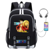 One Piece Monkey D. Luffy Anime Backpack With USB Charging