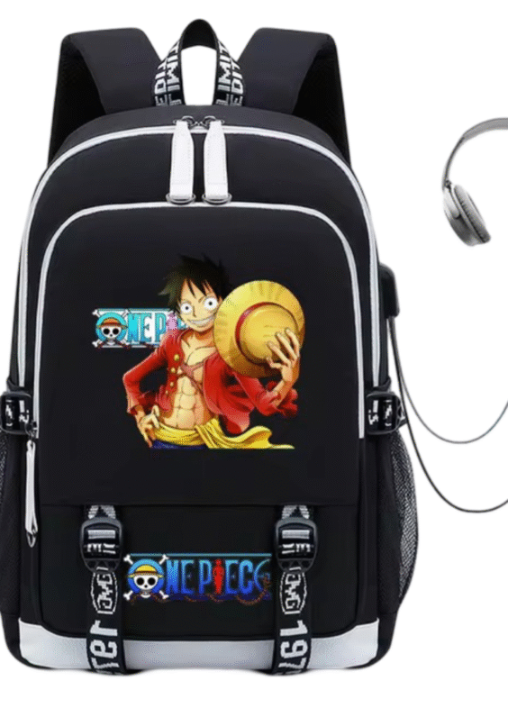 One Piece Monkey D. Luffy Anime Backpack With USB Charging