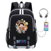 One Piece Anime Character USB Charging Backpack