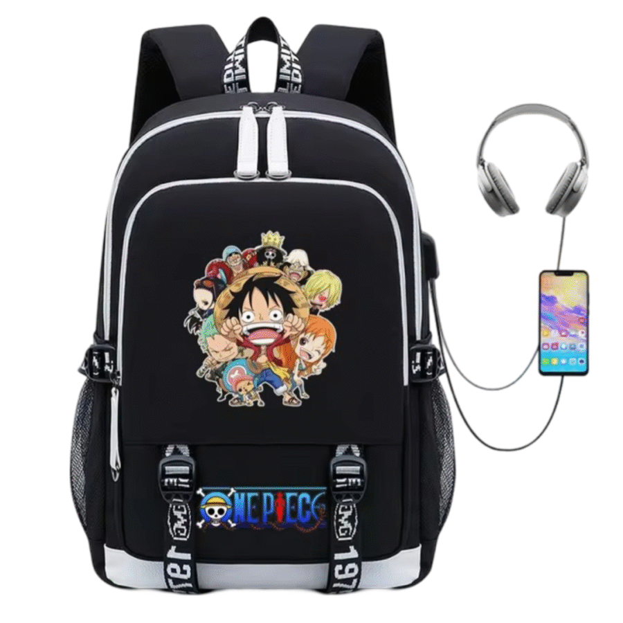 One Piece Anime Character USB Charging Backpack One Piece Anime Character USB Charging Backpack