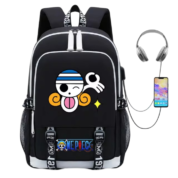 One Piece Anime Nami Symbol USB Charging Backpack
