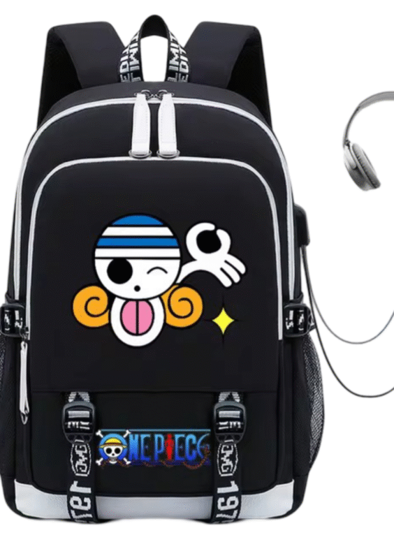 One Piece Anime Nami Symbol USB Charging Backpack