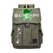 Anime One Piece Zoro Straw Hat Pirate Backpack