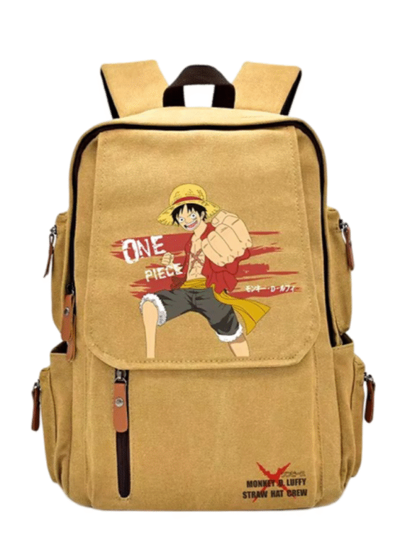 Anime One Piece Monkey D. Luffy Canvas Backpack