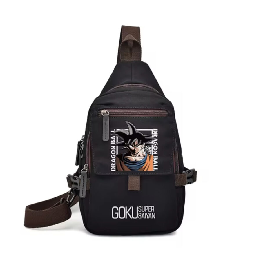 Anime Dragon Ball Goku Super Saiyan Canvas Chest Bag Anime Dragon Ball Goku Super Saiyan Canvas Chest Bag