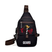 Anime One Piece Gear 5 Luffy Canvas Chest Bag