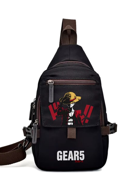 Anime One Piece Gear 5 Luffy Canvas Chest Bag