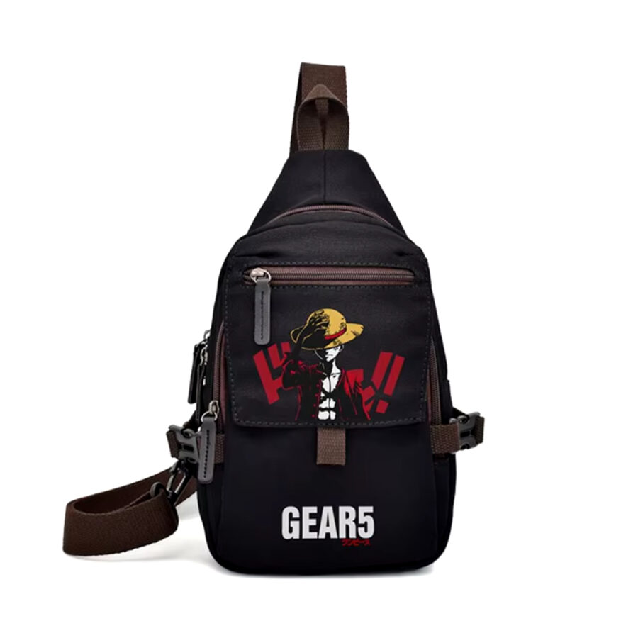 Anime One Piece Gear 5 Luffy Canvas Chest Bag Anime One Piece Gear 5 Luffy Canvas Chest Bag