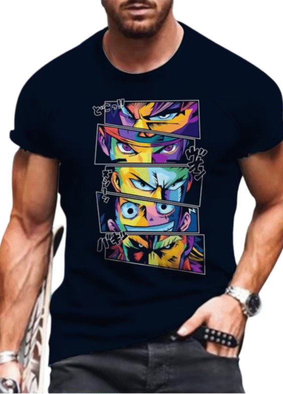 Anime One Piece Pop Art T-Shirt For Men