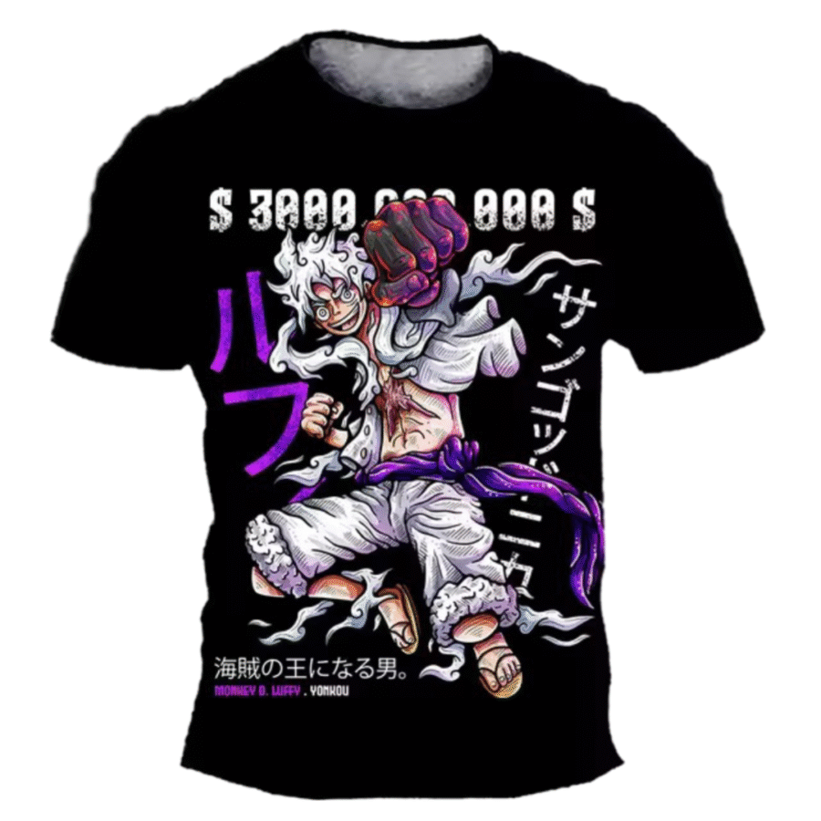 Anime One Piece Monkey D. Luffy Gear 5 T-Shirt Anime One Piece Monkey D. Luffy Gear 5 T-Shirt