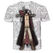 Anime One Piece Dracule Mihawk Short Sleeve T-Shirt