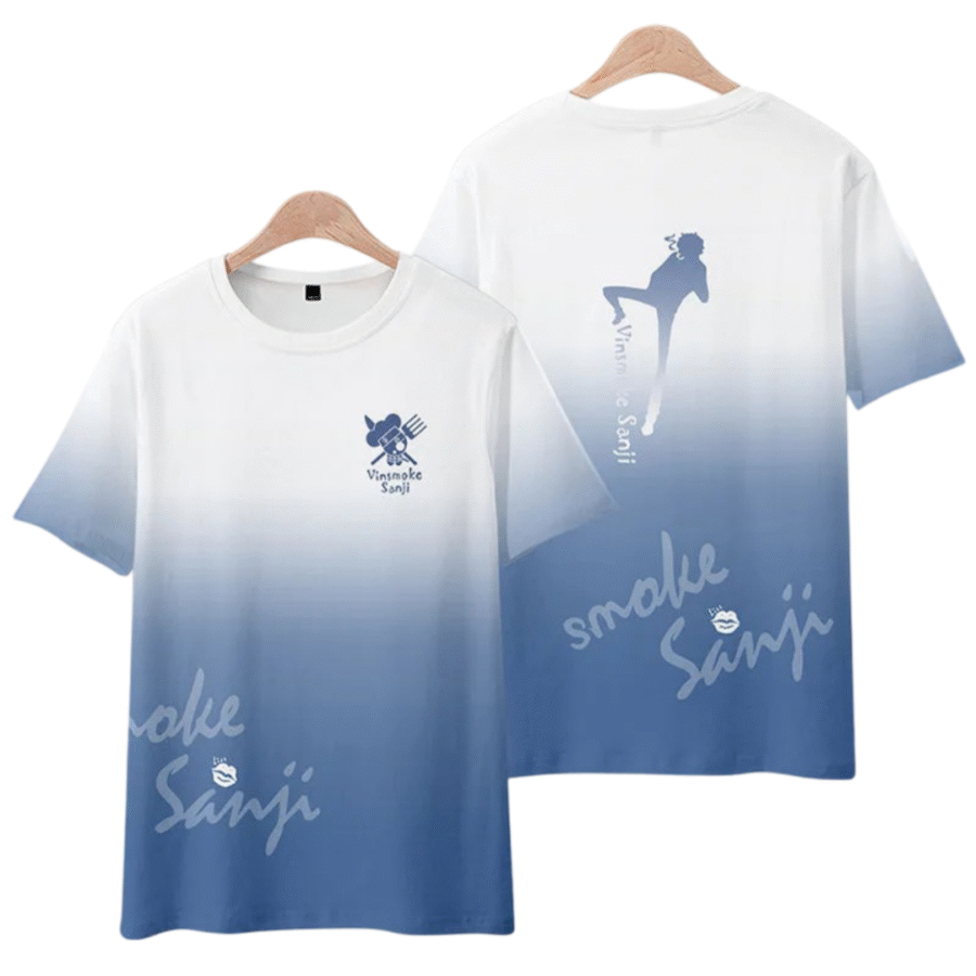 Anime One Piece Smoke Sanji T-Shirt Anime One Piece Smoke Sanji T-Shirt