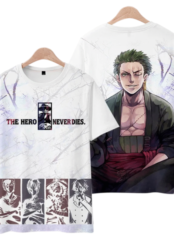 One Piece Roronoa Zoro Short-Sleeve Anime T-Shirt