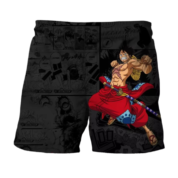 Anime One Piece Monkey D. Luffy Black Shorts