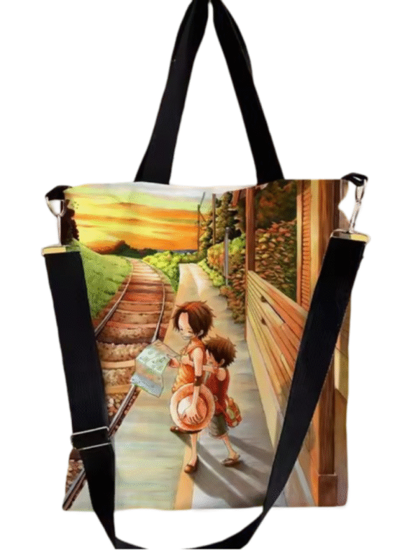 Anime One Piece Monkey D. Luffy And Sabo Crossbody Bag