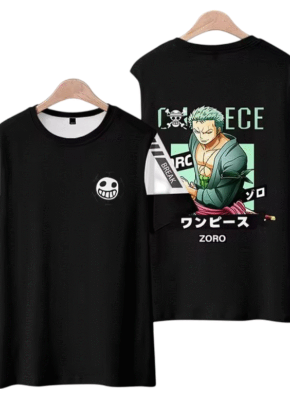One Piece Anime Roronoa Zoro Casual T-Shirt