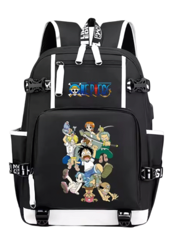 Anime One Piece Canva Student Backpack