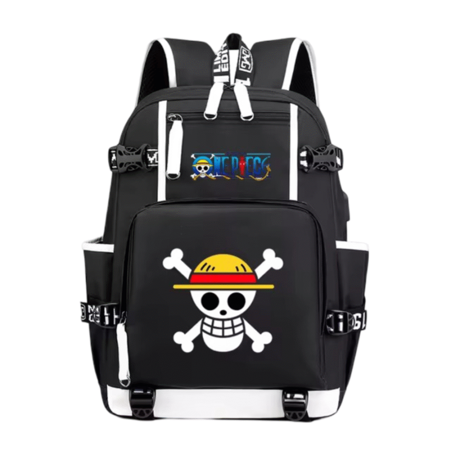 One Piece Anime Straw Hat Pirates Student Backpack One Piece Anime Straw Hat Pirates Student Backpack