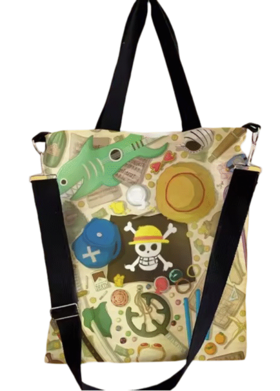 Anime One Piece Straw Hat Pirates Crossbody Bag