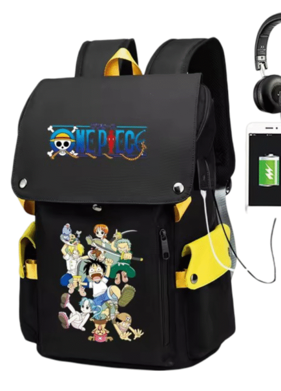 Anime One Piece Backpack With USB Charging