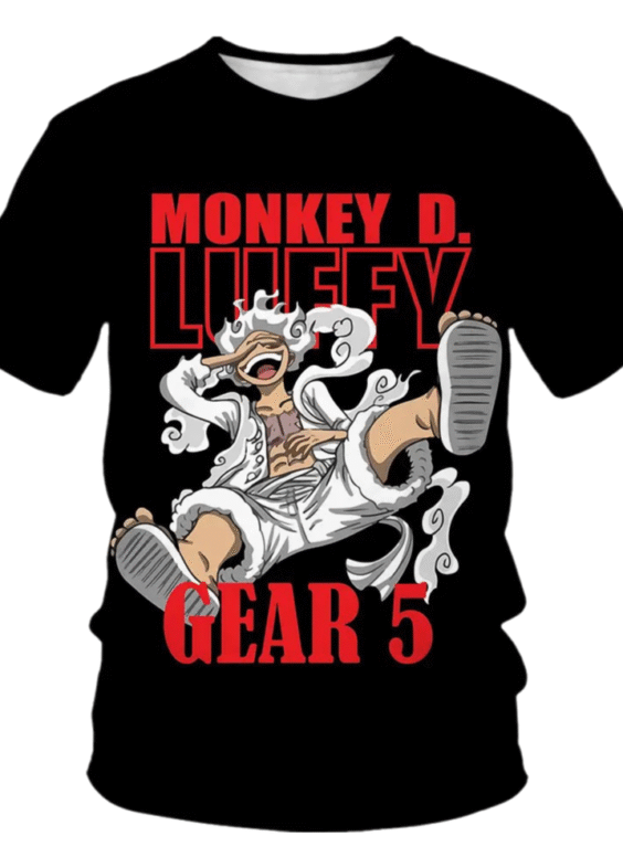 Anime Monkey D Luffy Gear 5 T-Shirt