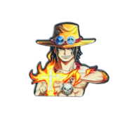 Anime One Piece Portgas D. Ace Enamel Pin