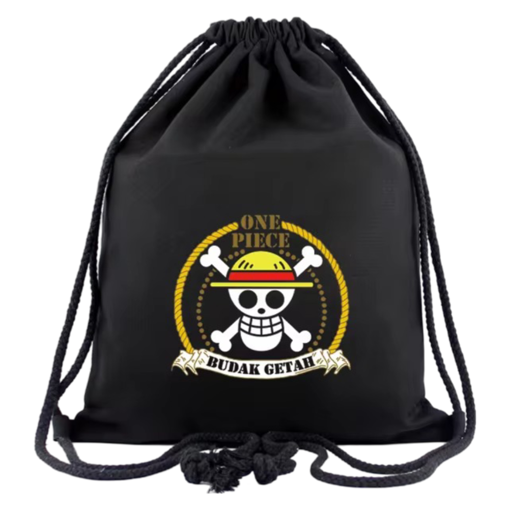One Piece Anime Straw Hat Pirates Drawstring Bag One Piece Anime Straw Hat Pirates Drawstring Bag