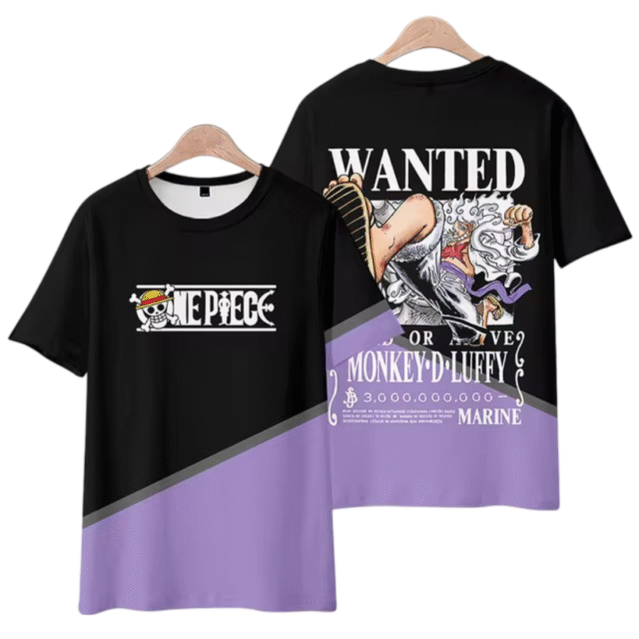 Anime One Piece Dead Or Alive Luffy Casual T-Shirt Anime One Piece Dead Or Alive Luffy Casual T-Shirt