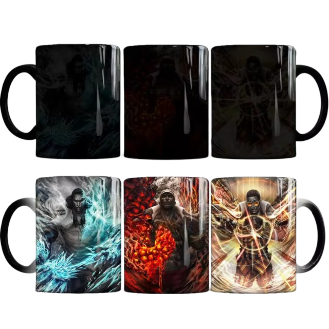 Anime One Piece Kuzan And Borsalino With Akainu Magic Mug Anime One Piece Kuzan And Borsalino With Akainu Magic Mug