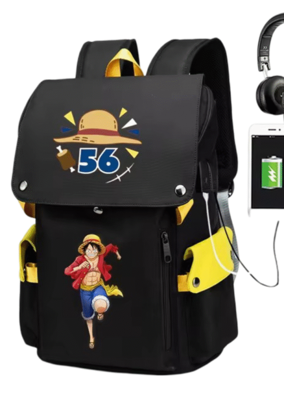 Anime One Piece Monkey D. Luffy Wear-Resistant Schoolbag