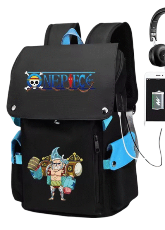 Anime One Piece Franky Backpack With USB Charging