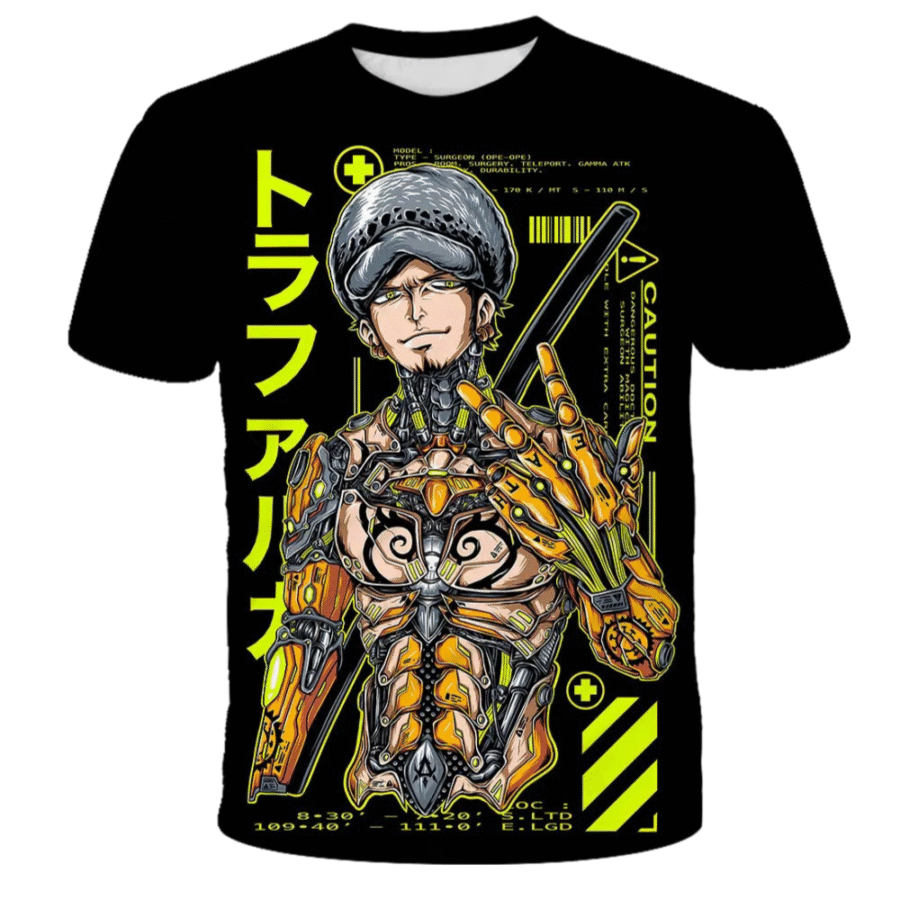 One Piece Trafalgar D. Water Law T-Shirt One Piece Trafalgar D. Water Law T-Shirt