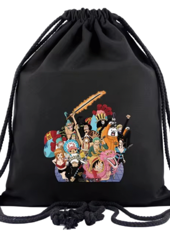 One Piece Anime Character Drawstring Bag