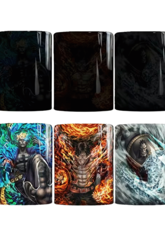 Anime One Piece Marco And Ace With Jozu Magic Mug