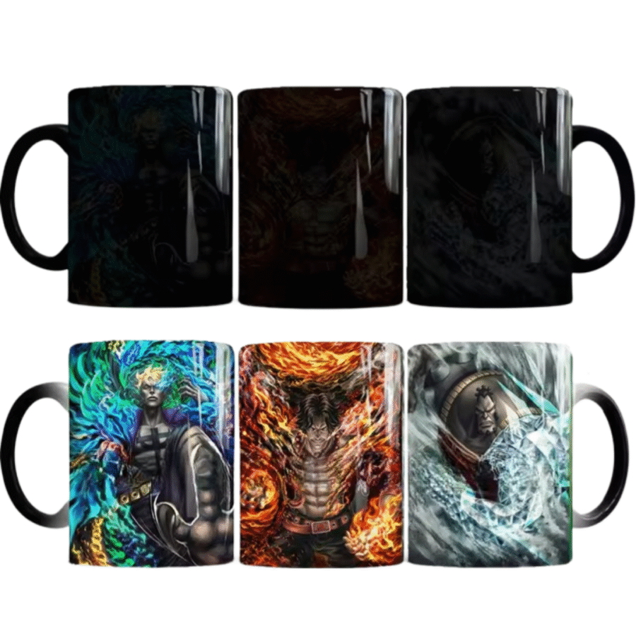 Anime One Piece Marco And Ace With Jozu Magic Mug Anime One Piece Marco And Ace With Jozu Magic Mug