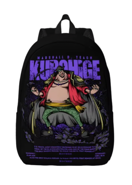 Anime One Piece Marshall D. Teach Kurohige Schoolbag