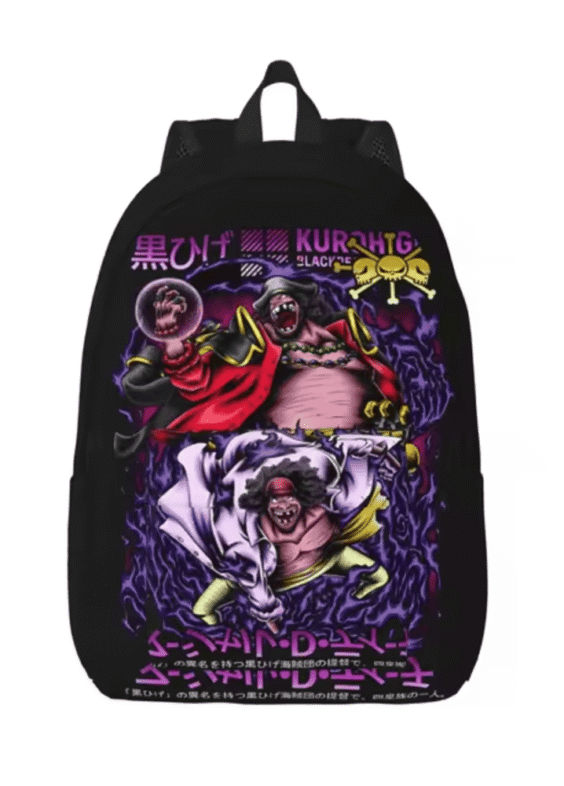 Anime One Piece Marshall D. Teach Blackbeard Schoolbag