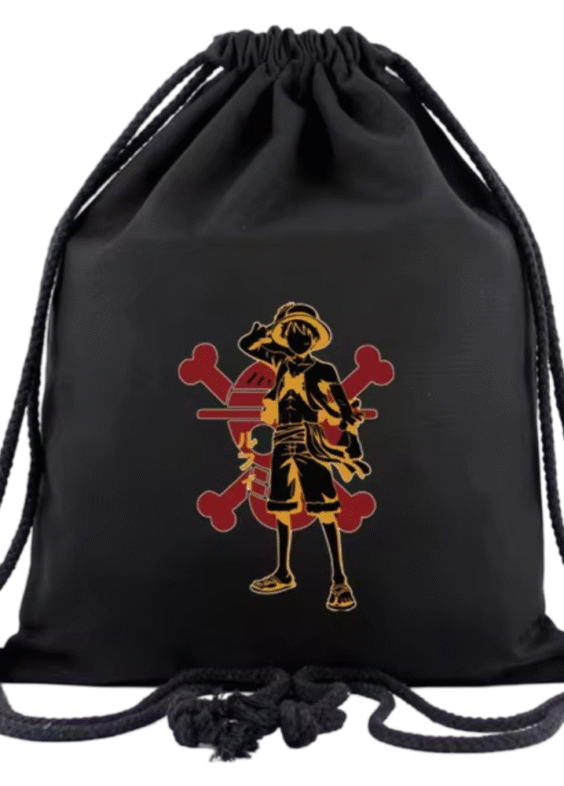 Anime One Piece Monkey D. Luffy And Straw Hat Pirates Drawstring Bag