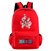 One Piece Anime Monkey D. Luffy Red Color Schoolbag