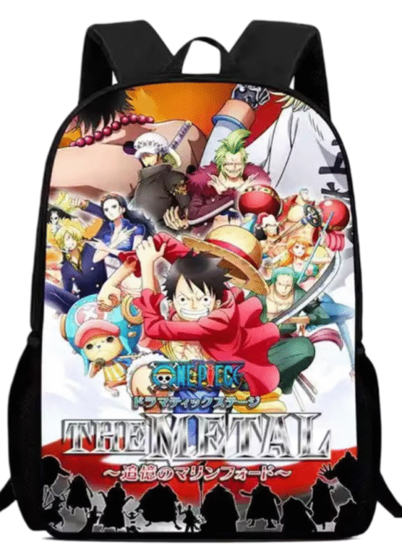 One Piece Anime Character School Bag