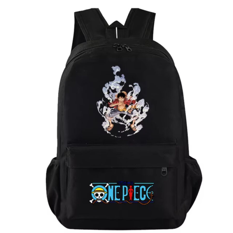 One Piece Anime Monkey D. Luffy Black Color Schoolbag