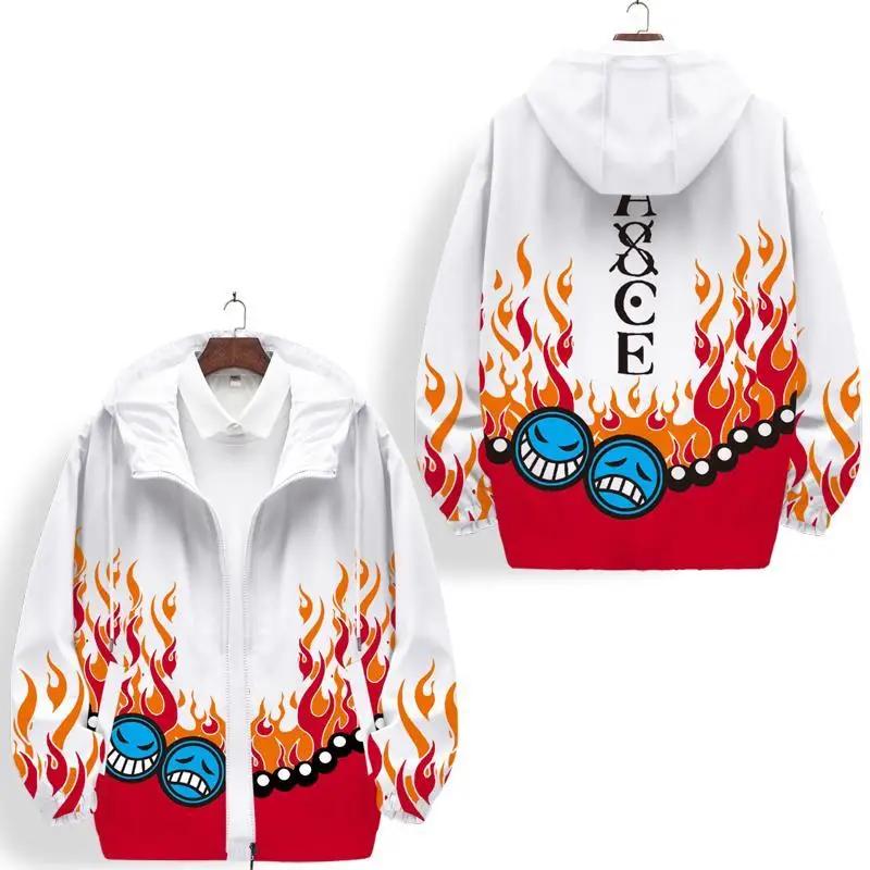 Anime One Piece Portgas D. Ace Hoodie Anime One Piece Portgas D. Ace Hoodie