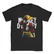 Anime One Piece Monkey D. Luffy Printed T-Shirt For Men