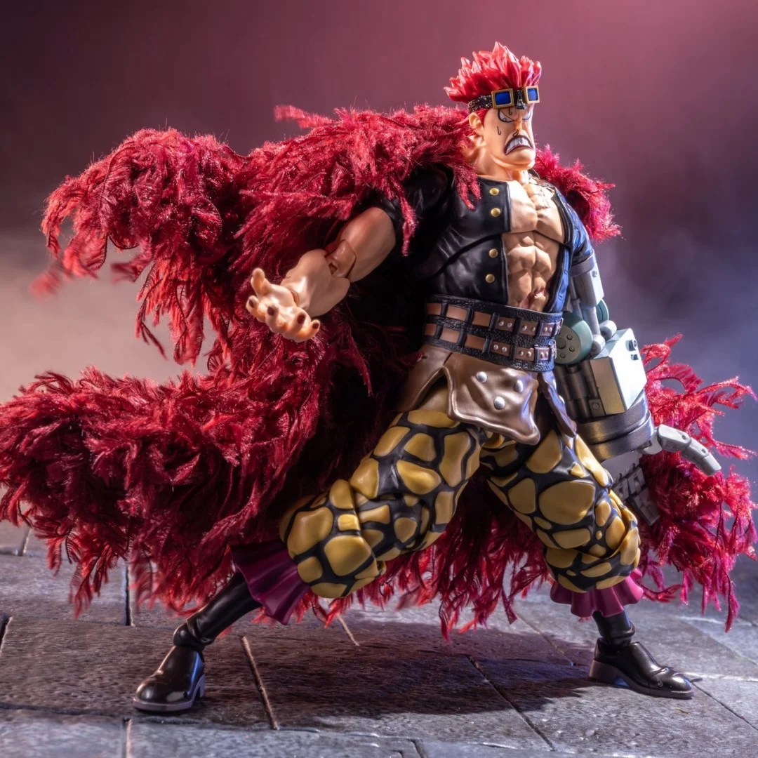 Anime One Piece Eustass Kid Red Plush Cloak Handmade Clothes Movable Humanoid Action Figure Toy Anime One Piece Eustass Kid Red Plush Cloak Handmade Clothes Movable Humanoid Action Figure Toy