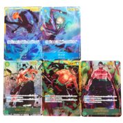 5Pcs/set One Piece Anime Characters Trading Cards