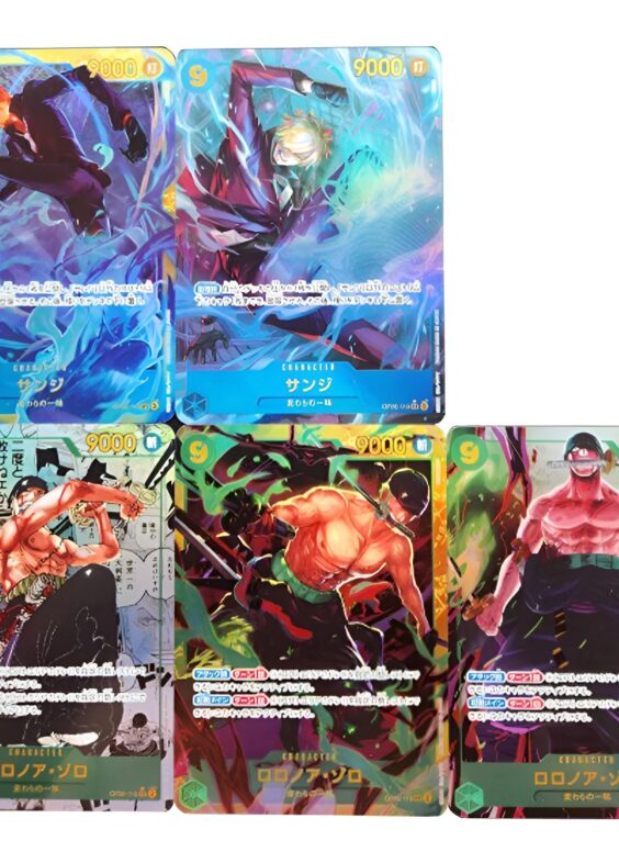 5Pcs/set One Piece Anime Characters Trading Cards