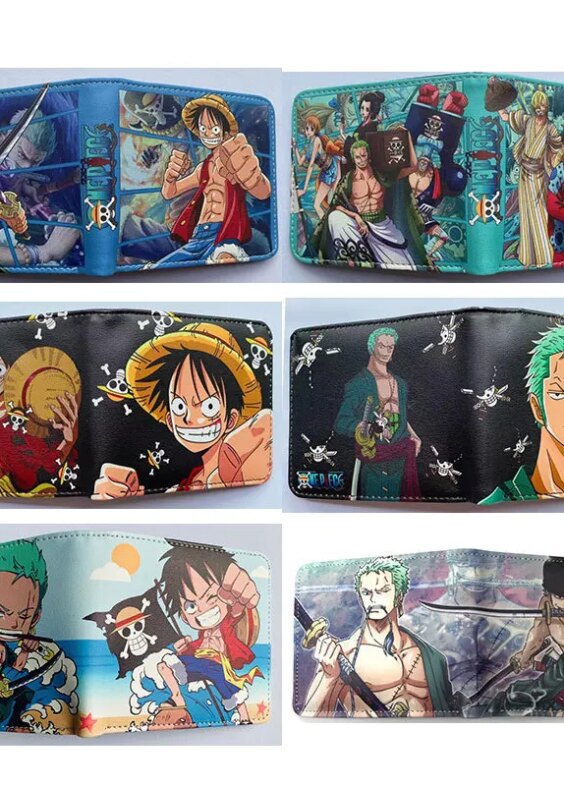 Anime One Piece Roronoa Zoro Printed PU Leather Wallet