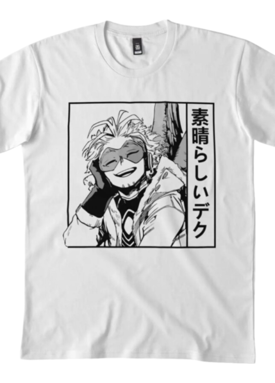Anime My Hero Academia Hawks Printed T-Shirt