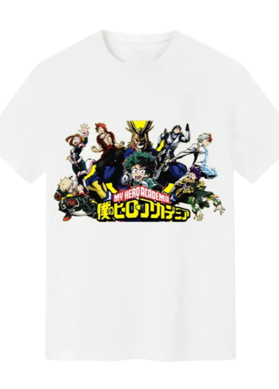Anime My Hero Academia Character Printed Short Sleeve T-Shirt